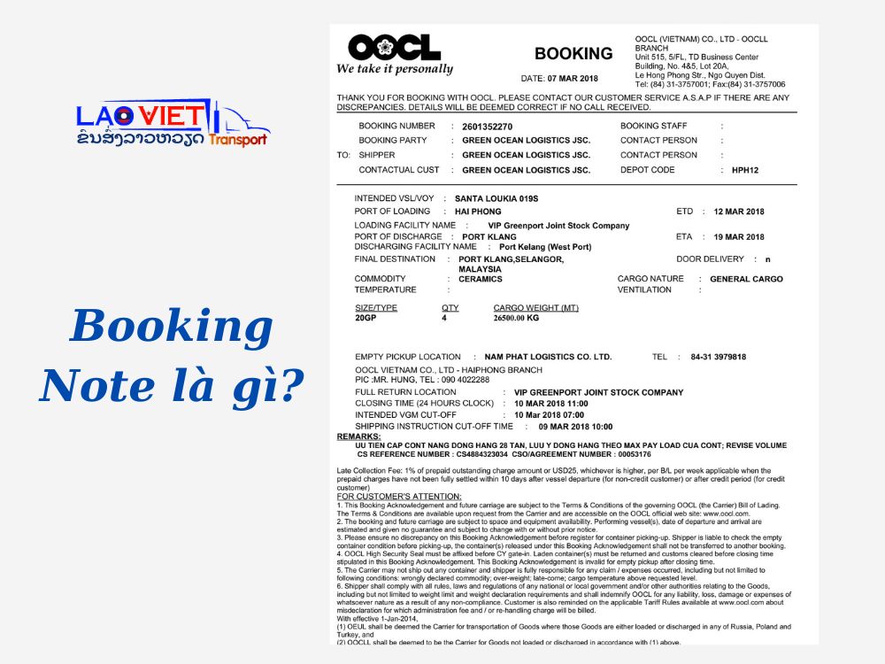 booking-note-la-gi-vanchuyenlaoviet